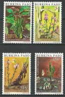 Burkina YT 803 à 806 " Plantes Parasites, 4 TP " 1989 Neuf ** - Burkina Faso (1984-...)
