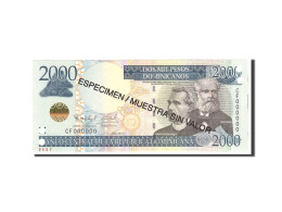 Billet, Dominican Republic, 2000 Pesos Dominicanos, 2011, Undated, KM:187s, NEUF - Dominikanische Rep.