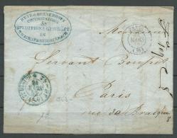 FRANCE: OBLIT., L. Sans Tp, Av. Cad Taxe Bleu, B - Frankobriefe