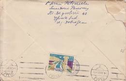 50047- MANGALIA SEA RESORT, STAMPS ON COVER, 1963, ROMANIA - Lettres & Documents