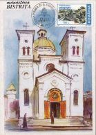 50093- BISTRITA MONASTERY, ARCHITECTURE, MAXIMUM CARD, OBLIT FDC, 1999, ROMANIA - Abbeys & Monasteries