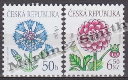 Czech Republic - Tcheque 2003 Yvert 350/ 51 - Definitive, Flowers - MNH - Unused Stamps