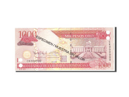 Billet, Dominican Republic, 1000 Pesos Oro, 2009, Undated, KM:180s2, NEUF - Dominicana