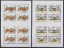 Czech Republic - Tcheque 2001 Yvert 285/ 86, Beauties Of Our Country - Kromeriz, Town Of Holasovice - Sheetlet - MNH - Neufs