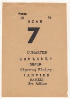 TURQUIE,TURKEI TURKEY ,OTTOMAN 1903 CALENDER  PAGE - Grand Format : 1921-40