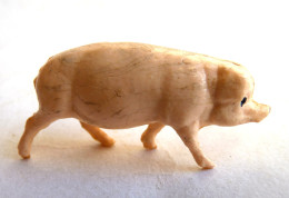 FIGURINE CLAIRET  - ANIMAUX ANIMAL DE LA FERME - COCHON (2) Debout Pas Starlux - Schweine