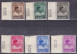 Belgie Drukdatum COB** 438-445 - Datiert