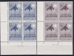 Belgie Drukdatum COB** 1025-1026 - Hoekdatums