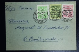 Lettland Latvia Airmail Cover 1932 Mixed Stamps Riga To Warsaw Poalnd,  You Get The Fastet Answer By Airmail In Polish - Latvia