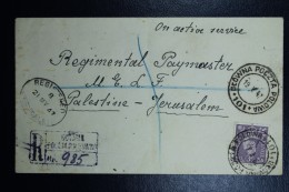 Poland: Registered Cover Polish Field Post Office In Egypt To Jerusalem May 1947 CDS Poczta Polowa 101 See Text - Brieven En Documenten