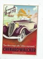 Cp , Collection LES ANCÊTRES DE L´AUTOMOBILE , Vierge  , CHENARD-WALCKER , La Nouvelle 8 Cyl. 1937 - PKW