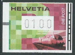 SVIZZERA FRANCOBOLLO AUTOMATICO 100 CENT - CZ12-6 - Automatic Stamps