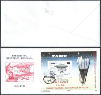 Zaire - FDC BL59 (Bloc 59) - Sabena - Aviation - Premier Jour - First Day Cover - 1985 - MNH - 1980-1989