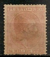 Timbres - Espagne - Colonies Et Dépendances - Puerto Rico - 1881 - 1/2 Mil. - - Puerto Rico