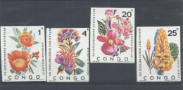 République Démocratique Du Congo - 778/781 - Non Dentelé - Ongetand - Imperforated - Fleurs - 1971 - MNH - Nuevas/fijasellos