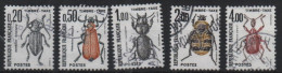 FRANCE Taxe 104 105 106 107 108 (o) Insectes Coléoptères - 1960-.... Gebraucht
