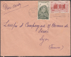 French West Africa 1952, Airmail Cover Kayes To Lyon W./postmark Kayes - Covers & Documents