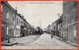 CPA 61 LE MERLERAULT Orne - Rue De La Gare ° G. Foucault édit. - Le Merlerault