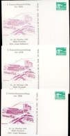 DDR PP18 D2/017 3 Privat-Postkarten FARBVARIANTEN Halle-Neustadt 1988 - Cartes Postales Privées - Neuves