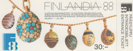 Finland 1988 FINLANDIA 88. Agathon Faberge Jewellery Eggs. Booklet Mi 21 MNH - Carnets