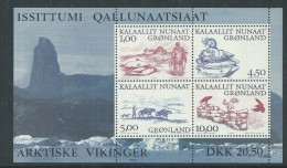 Groenland BF N° 20 XX  Les Vikings  Arctiques ( III ),  Le Bloc Sans Charnière, TB. - Blocks & Sheetlets