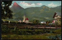 6900 - Alte Ansichtskarte - Dorf Kreuth Mit Leonhardstein Und Hirschberg - N. Gel - Lehrburger - Miesbach