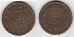 JAPON - JAPAN **** 2 SEN 1875 MUTSUHITO - MEIJI - DRAGON **** EN ACHAT IMMEDIAT !!! - Japon