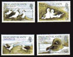 Falkland Dépendances : Georgie Du Sud N° 141 / 44 XX Faune Oiseaux : Albatros, Les 4 Valeurs Sans Charnière;, TB - South Georgia