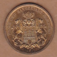 AC - 100 JAHRE HAMBURGISCHE MUNZE 1975 - 1975  FREIE UND HANSESTADT HAMBURG MEDAL - MADALLION - Profesionales/De Sociedad