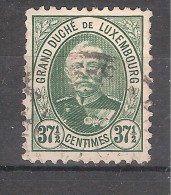 LUXEMBOURG , 1891 Adolphe 1 Er : Yvert N° 64 , 37 1/2 C Vert , Obl, TB - 1891 Adolphe Frontansicht