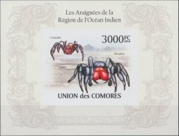 COMORES SHEET IMPERF INSECTS SPIDERS IN THE REGION OF THE INDIAN OCEAN - Ragni