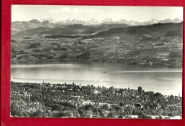 HBP-01  Männedorf  Mit Den Alpen. GElaufen In 1961 . Foto Oetiker Männedorf - Männedorf