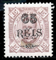 !										■■■■■ds■■ Congo 1902 AF#29 * Surcharges 65 On 15 Réis 11,5 (x0861) - Portuguese Congo