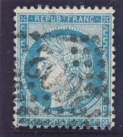 N°60B TYPE II VARIETE REPERTORIEE AU VERSO + OBLITERATION. - 1871-1875 Ceres
