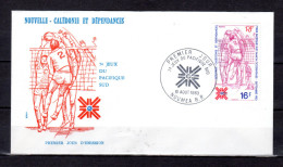 NOUVELLE-CALEDONIE 1983 : Enveloppe 1er Jour " VOLLEY-BALL ". N° YT 477. Parfait état. FDC - Volley-Ball