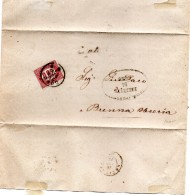 1876 LETTERA CON ANNULLO COMO  LETTERA DI COMMIATO - Oficiales