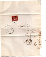 1875 LETTERA CON ANNULLO FERMO - Oficiales