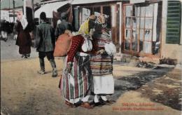 CPA Albanie Albania écrite Types - Albanien