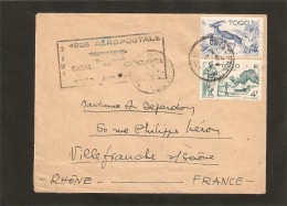 AEROPOSTALE  Vol Dakar-Casablanca Air France - Lettres & Documents