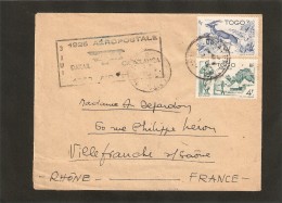 AEROPOSTALE  Vol Dakar-Casablanca Air France - Cartas & Documentos