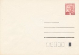 Czechoslovakia / Postal Stationery (1977) Dr. Gustav Husak (1913-1991) President Of Czechoslovakia (I7636) II. - Buste