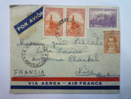 LETTRE  Au Départ De  LA CUMBRE  à Destination De  NICE  1940   - Covers & Documents