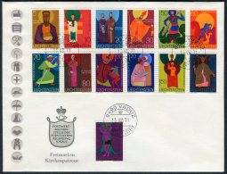 1971 Liechtenstein Vaduz Kirchenpatrone Church Saints Cover - Covers & Documents