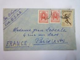 LETTRE  Au Départ D'ARGENTINE  à Destination De  PARIS  Vers 1947    - Covers & Documents