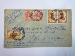 LETTRE  Au Départ De  CRUZ CHICA  à Destination De  PARIS  1947    - Briefe U. Dokumente