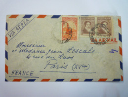 LETTRE  Au Départ De  CRUZ CHICA  à Destination De  PARIS  1948    - Lettres & Documents
