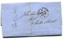 RARE Letter With Content From Edinburgh  - 6.5.1845 PAID At EDIN - SONDAY !! - ...-1840 Préphilatélie