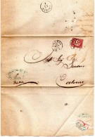 1875 LETTERA CON ANNULLO VICENZA - Servizi