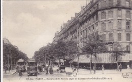 CARTE POSTALE     PARIS XIII°  Boulevard St Marcel,angle De L'avenue Des Gobelins - Arrondissement: 13