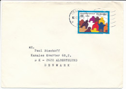 Mi 3545 Solo Cover - 1995 To Denmark - UN United Nations 50th Anniversary - Lettres & Documents